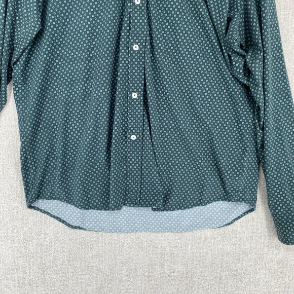 Buttercloth Button Shirt 2XL Regular Fit Icy Cotton Long Sleeve Print - Picture 5 of 9